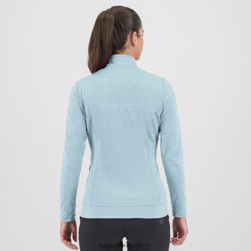 Vlies| de Karpos Frauen pomedes w t-shirt ls Aquamarin ZV820Z1192