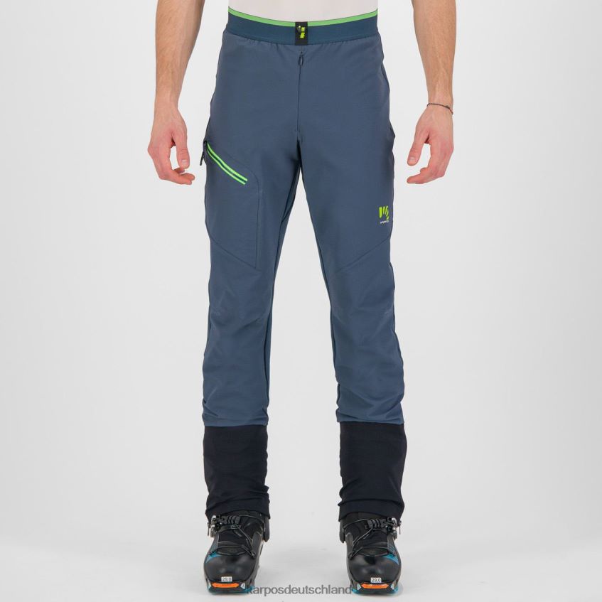 Hose| de Karpos Männer Grand Mont Skimo Hose Mitternacht/grüner Blitz ZV820Z491