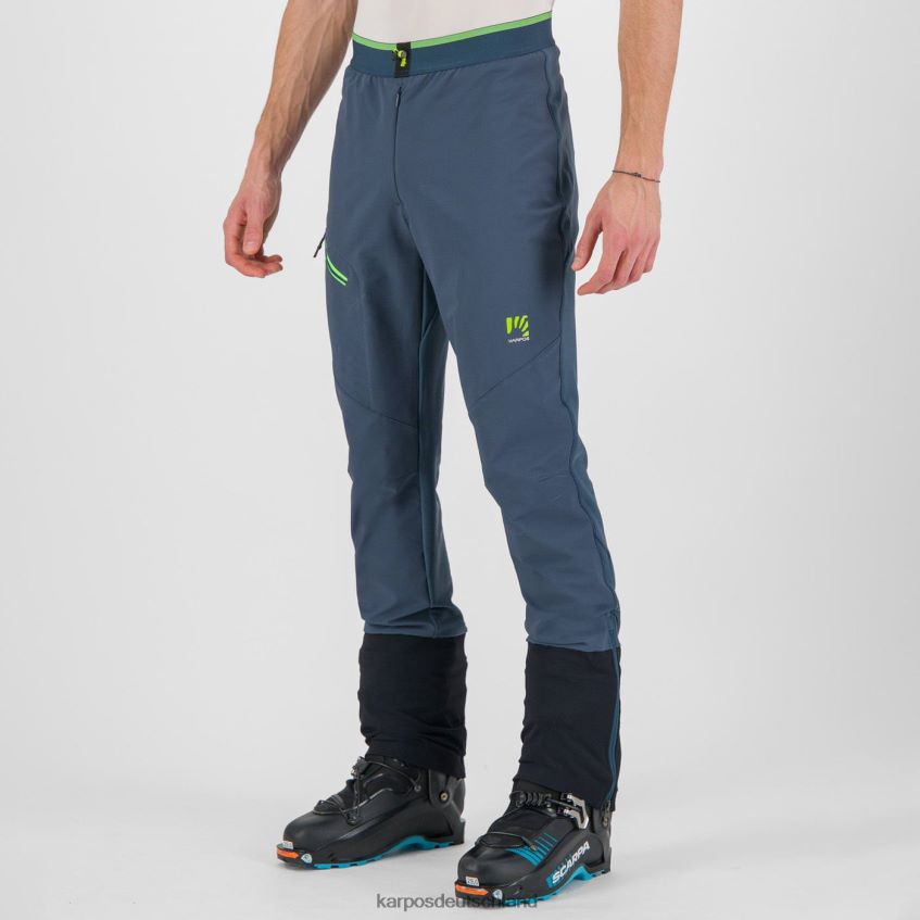Hose| de Karpos Männer Grand Mont Skimo Hose Mitternacht/grüner Blitz ZV820Z491