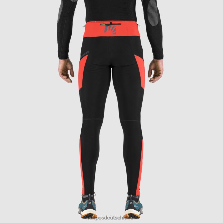 Hose| de Karpos Männer Lavaredo plus Wintertight Schwarz/Grenadine ZV820Z575