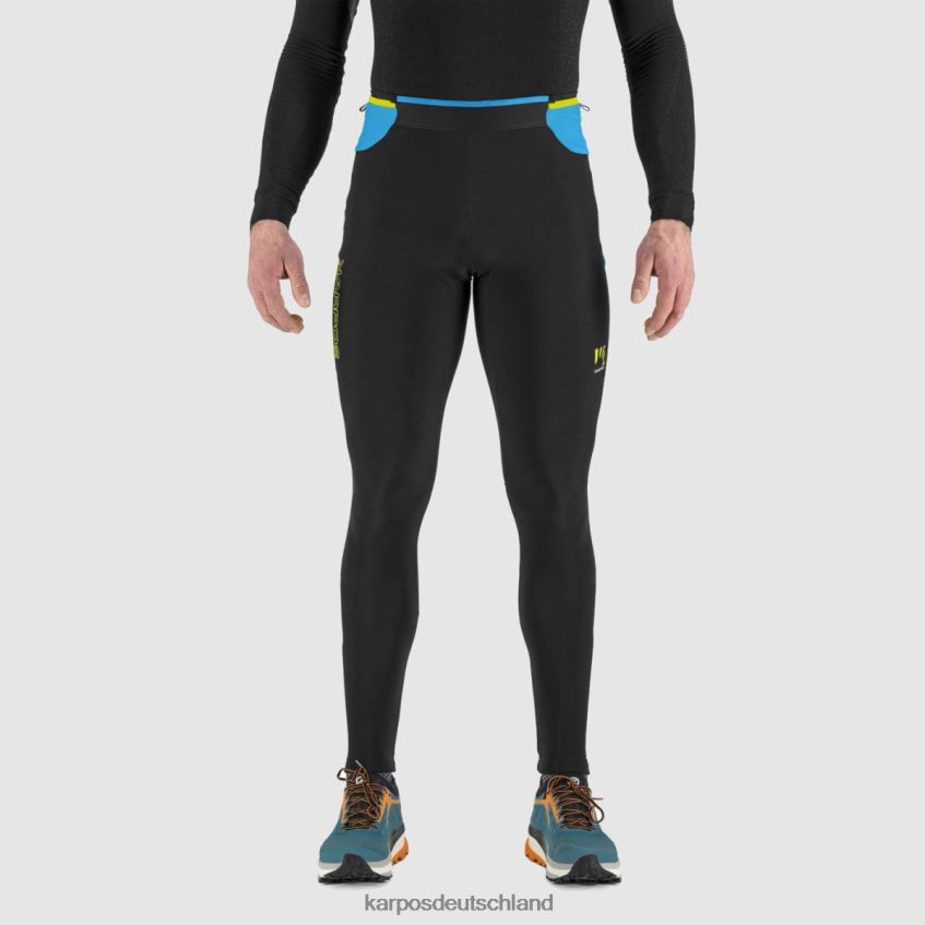 Hose| de Karpos Männer Lavaredo plus Wintertight schwarz/blaues Juwel ZV820Z576