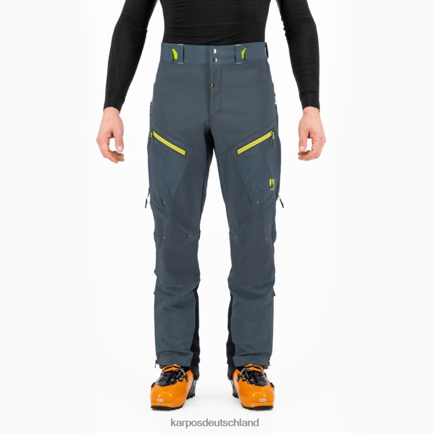Hose| de Karpos Männer Marmolada-Hose dunkler Schiefer/Limettengrün ZV820Z466