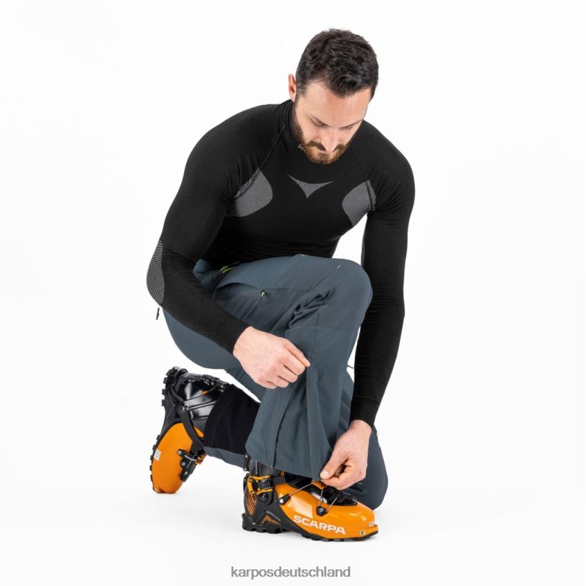 Hose| de Karpos Männer Marmolada-Hose dunkler Schiefer/Limettengrün ZV820Z466