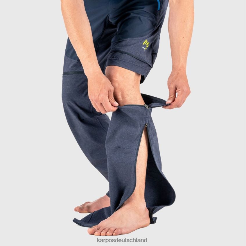 Hose| de Karpos Männer Santa Croce Zip-Off-Hose Weltraum/Indigo b. ZV820Z522