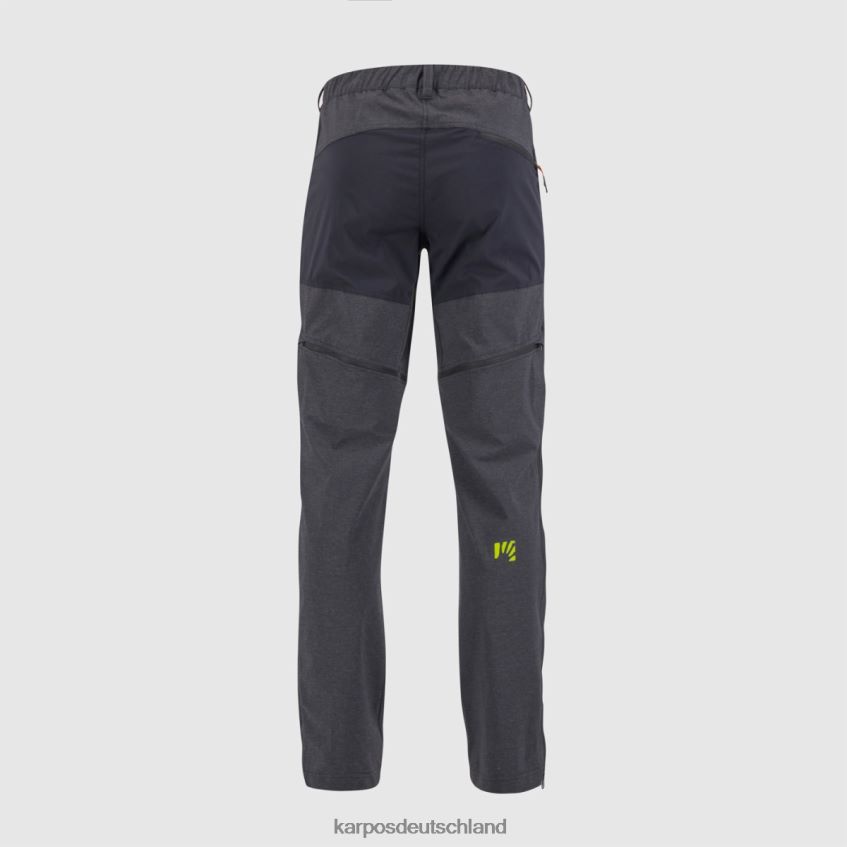Hose| de Karpos Männer Santa Croce Zip-Off-Hose schwarz/jasmingrün ZV820Z523