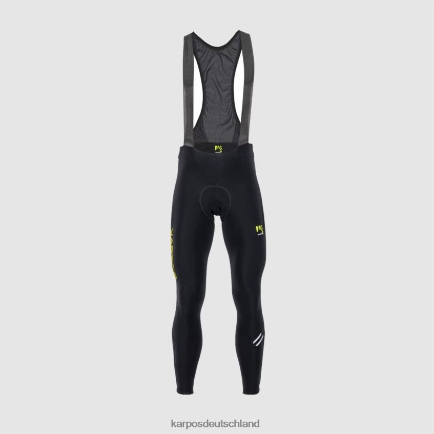 Hose| de Karpos Männer Verve Winter-Trägerhose Schwarz/Schwefel s. ZV820Z569