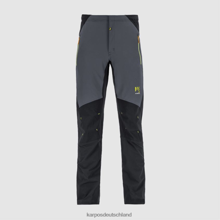 Hose| de Karpos Männer Wall Evo Hose Schwarz/Ombreblau/Jasmingrün ZV820Z510