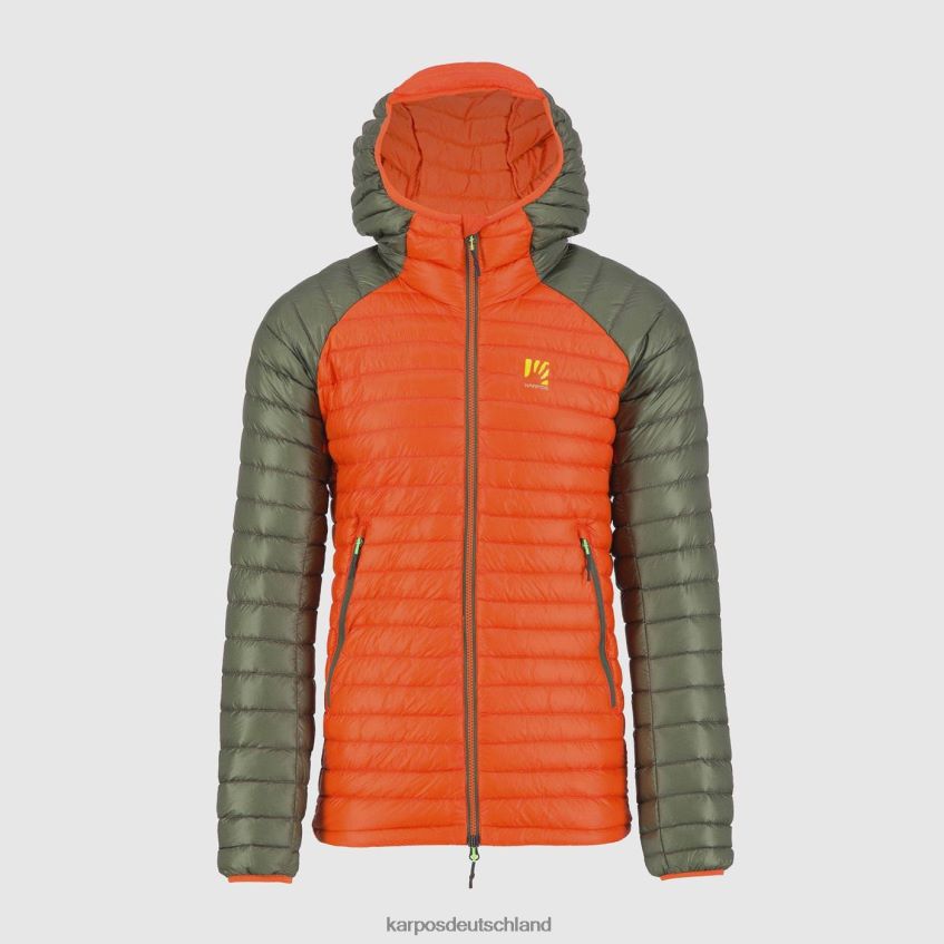 Jacke| de Karpos Männer Alagna Daunenjacke würzige Orange/Thymian ZV820Z16