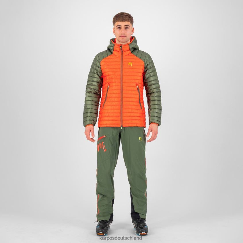 Jacke| de Karpos Männer Alagna Daunenjacke würzige Orange/Thymian ZV820Z16