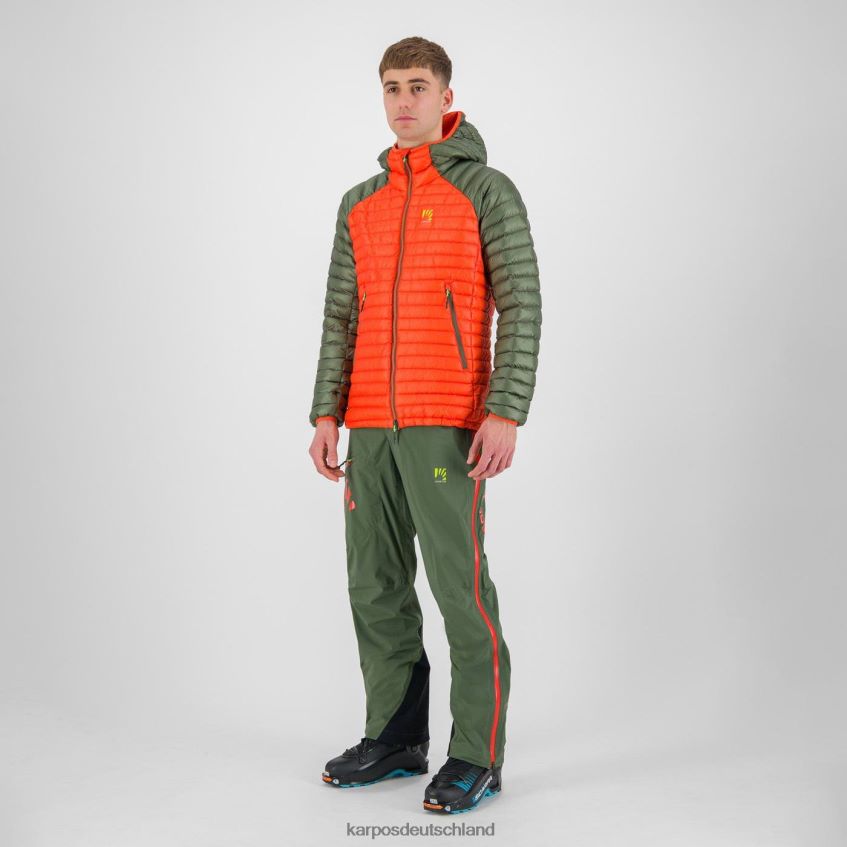Jacke| de Karpos Männer Alagna Daunenjacke würzige Orange/Thymian ZV820Z16