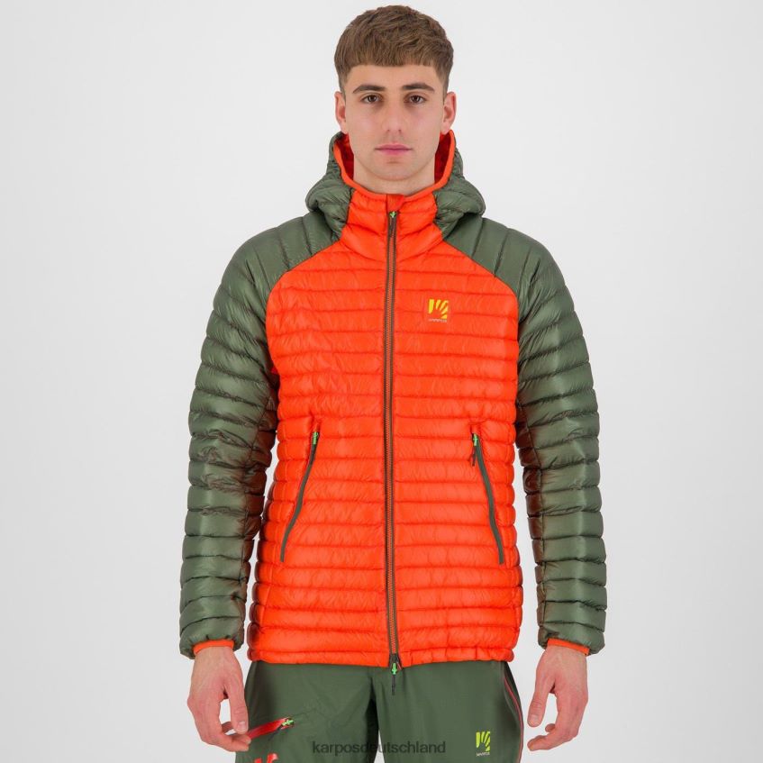 Jacke| de Karpos Männer Alagna Daunenjacke würzige Orange/Thymian ZV820Z16