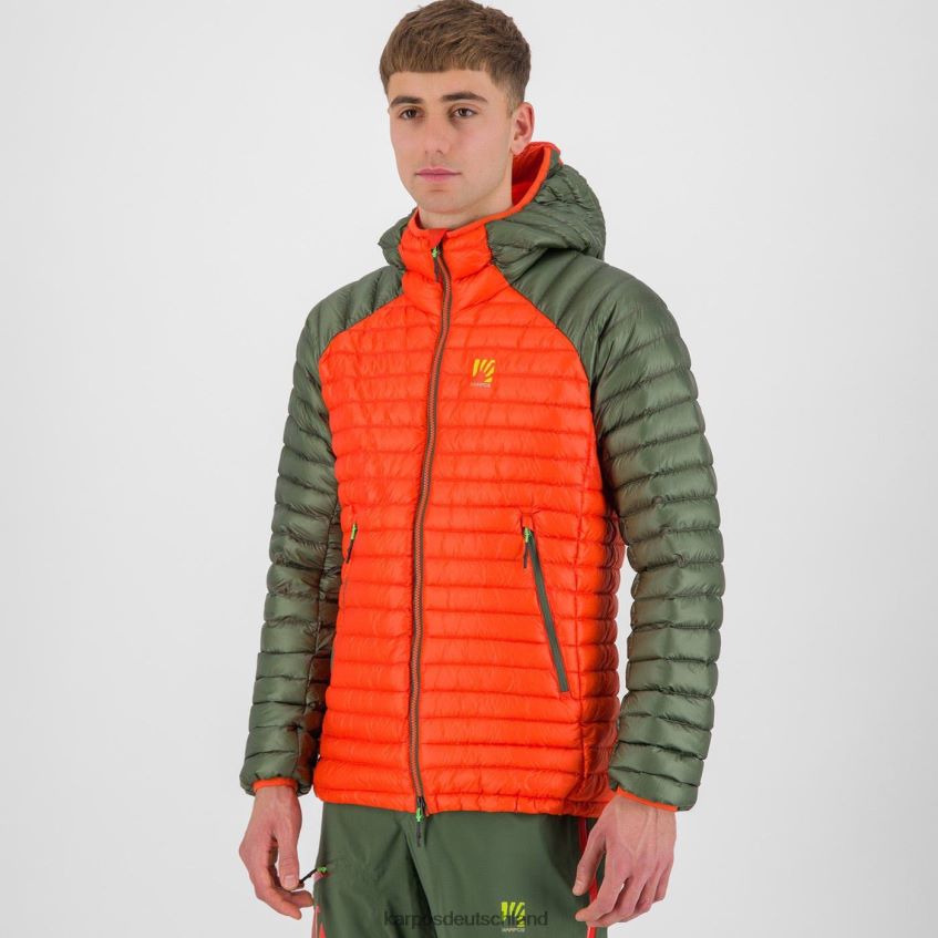 Jacke| de Karpos Männer Alagna Daunenjacke würzige Orange/Thymian ZV820Z16