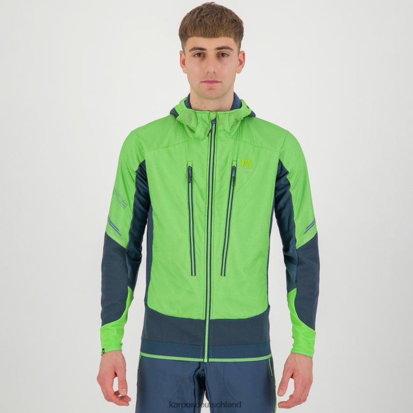 Jacke| de Karpos Männer Alagna Plus Evo Jacke grüner Blitz/Mitternacht ZV820Z89