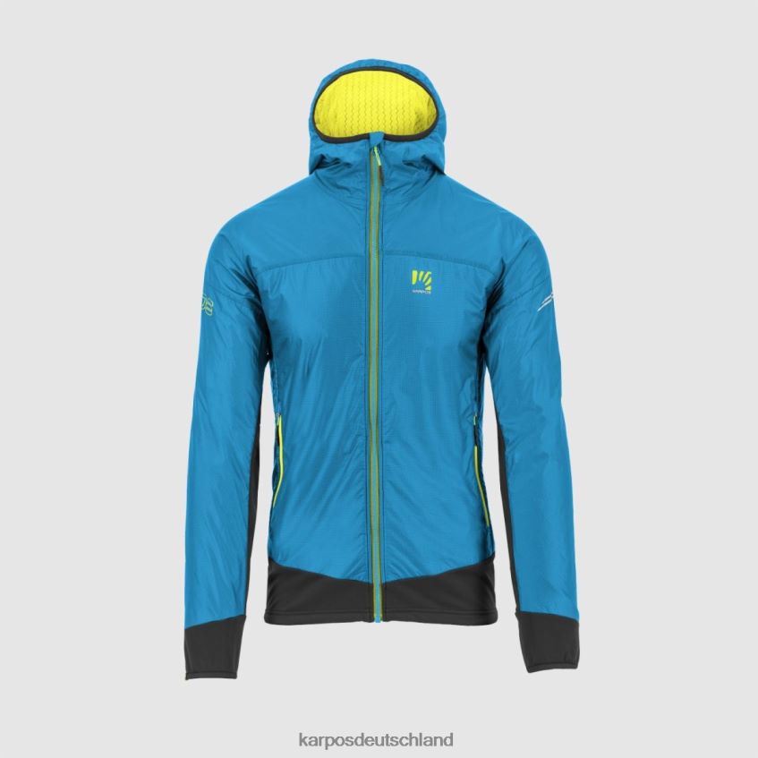 Jacke| de Karpos Männer Federa-Jacke blaues Juwel/Schwarz ZV820Z79