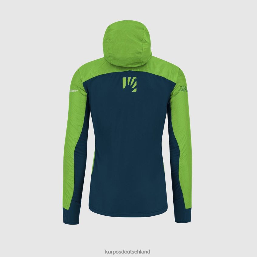 Jacke| de Karpos Männer Federa-Jacke grüner Blitz/Mitternacht ZV820Z80