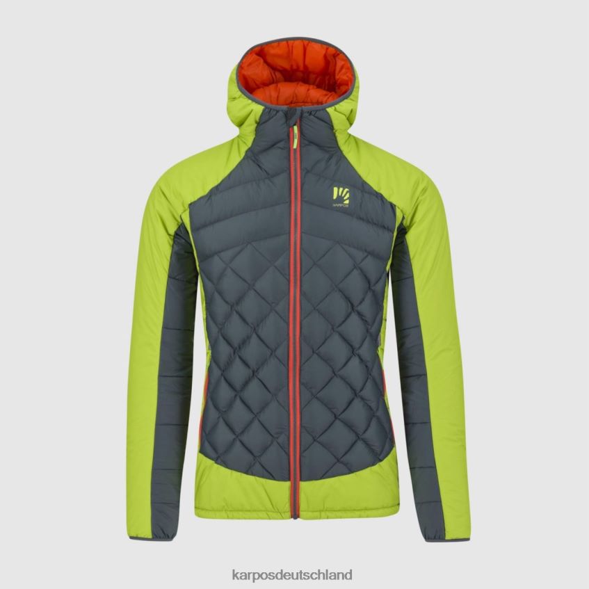 Jacke| de Karpos Männer Lastei Active Plus Jacke dunkler Schiefer/Limettengrün ZV820Z70