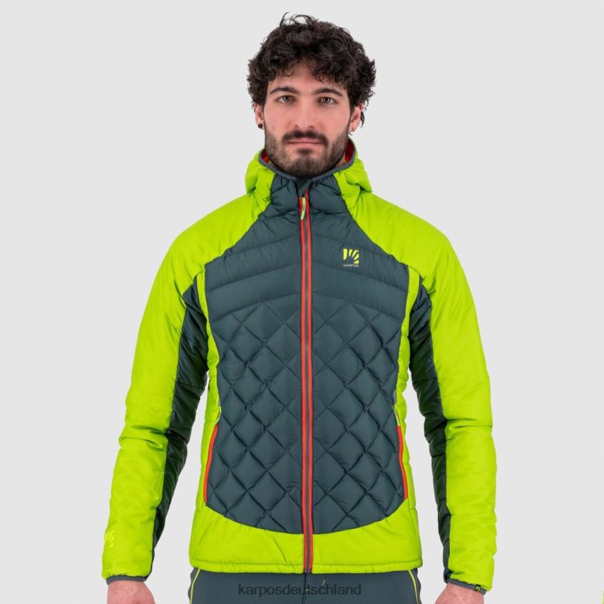 Jacke| de Karpos Männer Lastei Active Plus Jacke dunkler Schiefer/Limettengrün ZV820Z70