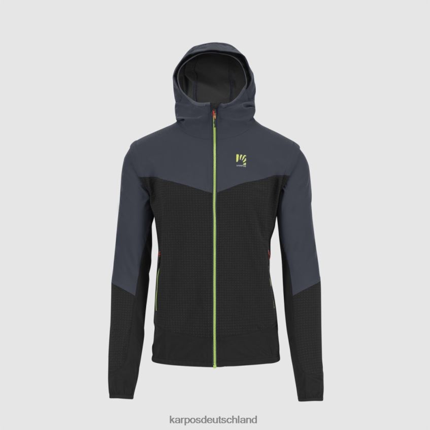 Jacke| de Karpos Männer Lede Cabrio-Jacke Schwarz/Ombreblau ZV820Z93