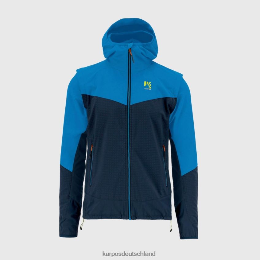 Jacke| de Karpos Männer Lede Cabrio-Jacke Weltraum/Indigo b./Mandarine ZV820Z94