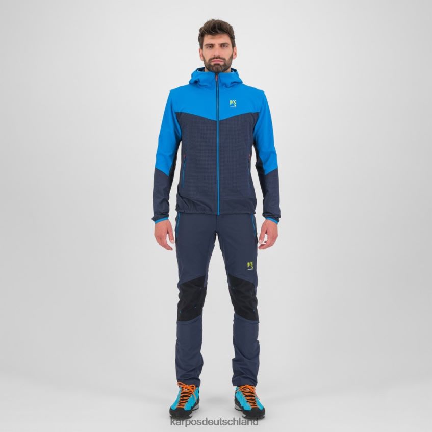 Jacke| de Karpos Männer Lede Cabrio-Jacke Weltraum/Indigo b./Mandarine ZV820Z94