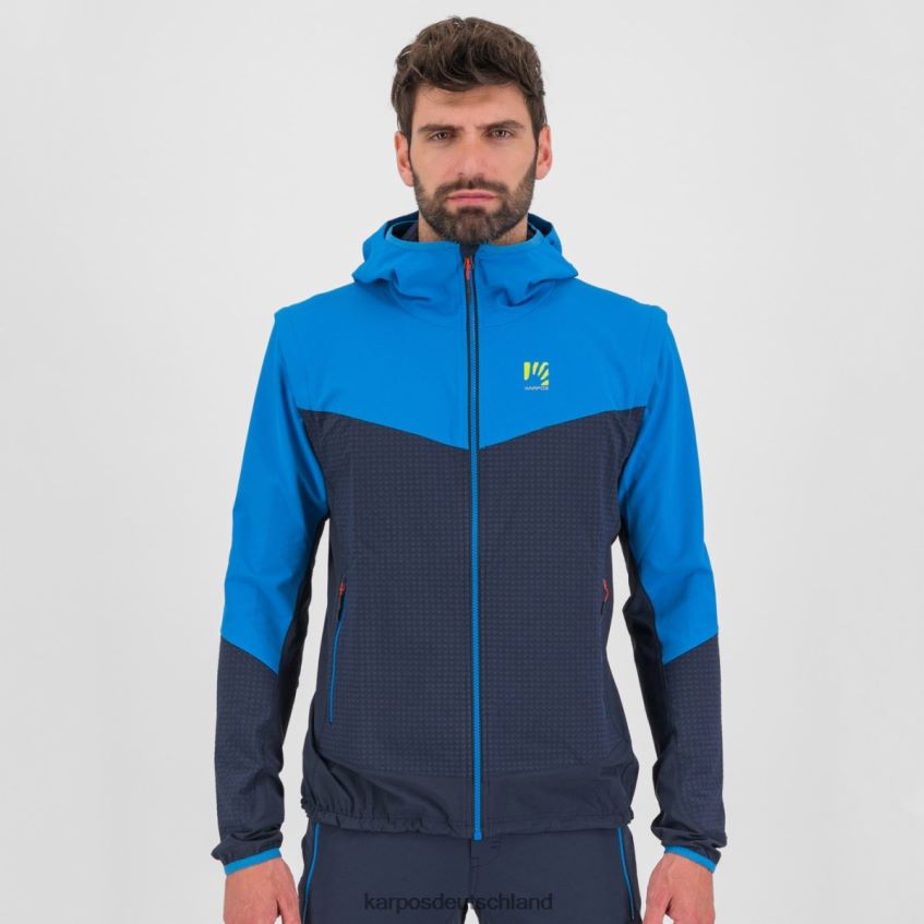Jacke| de Karpos Männer Lede Cabrio-Jacke Weltraum/Indigo b./Mandarine ZV820Z94