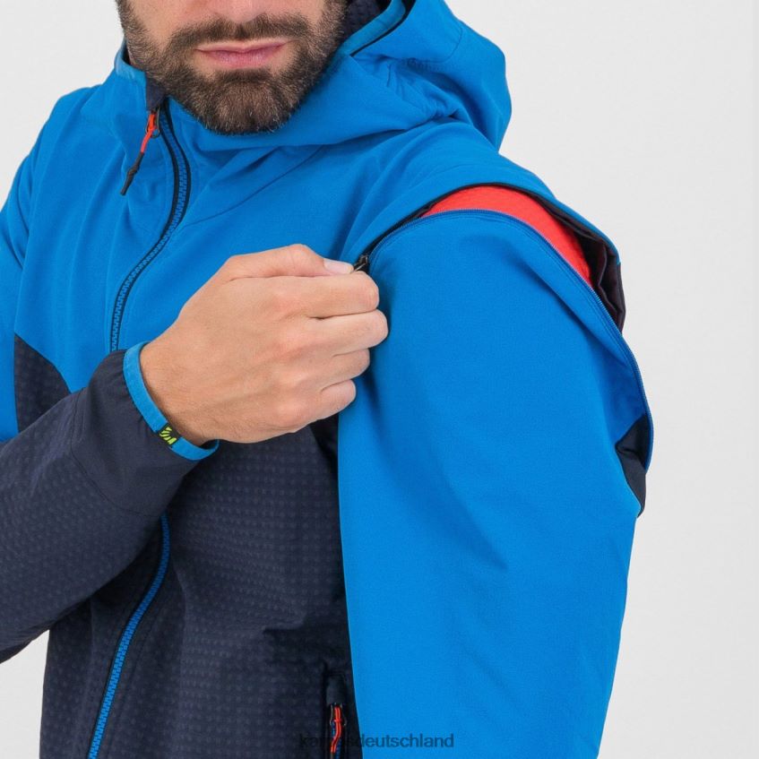 Jacke| de Karpos Männer Lede Cabrio-Jacke Weltraum/Indigo b./Mandarine ZV820Z94