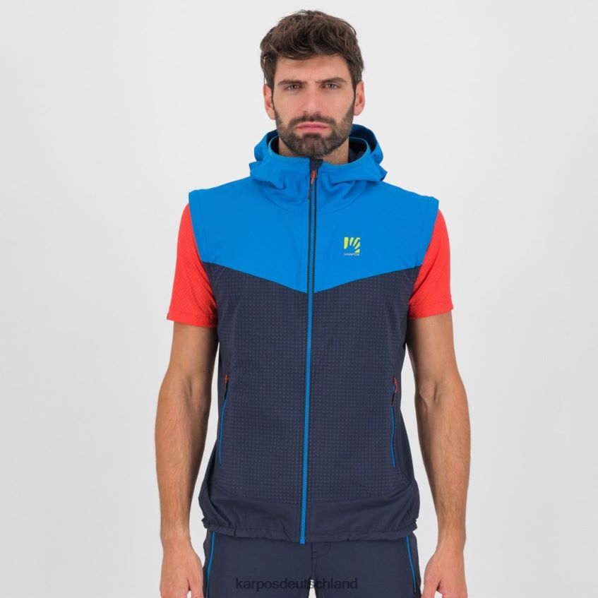 Jacke| de Karpos Männer Lede Cabrio-Jacke Weltraum/Indigo b./Mandarine ZV820Z94