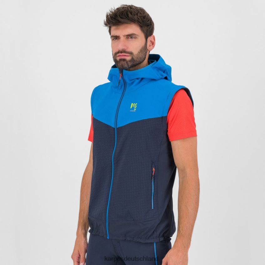 Jacke| de Karpos Männer Lede Cabrio-Jacke Weltraum/Indigo b./Mandarine ZV820Z94