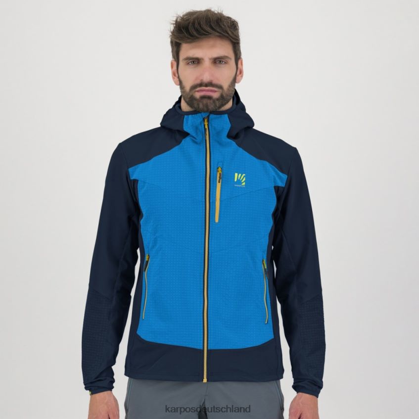 Jacke| de Karpos Männer Lede-Jacke Indigo-Buntung/Weltraum ZV820Z111