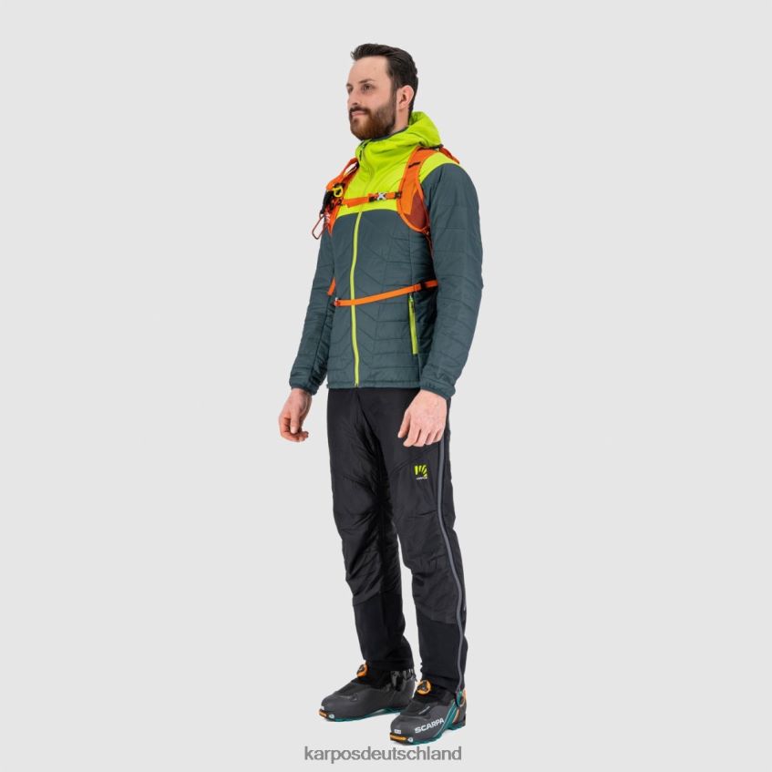 Jacke| de Karpos Männer Lyskamm Evo Jacke dunkler Schiefer/Limettengrün ZV820Z33