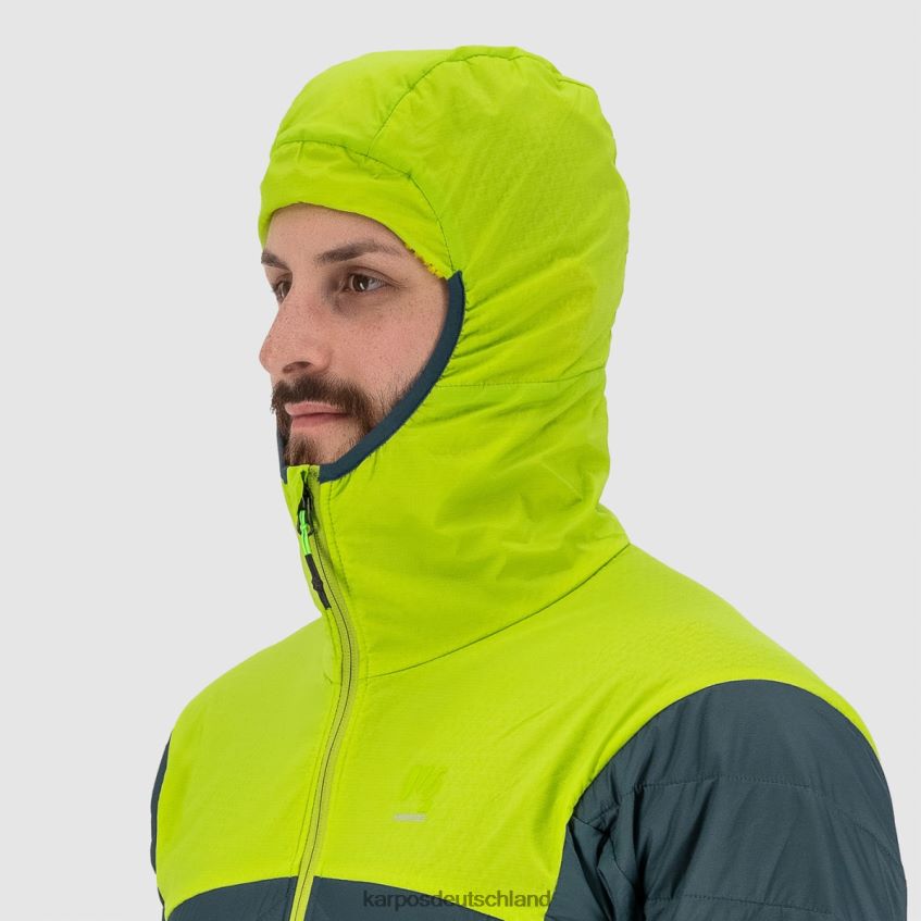 Jacke| de Karpos Männer Lyskamm Evo Jacke dunkler Schiefer/Limettengrün ZV820Z33