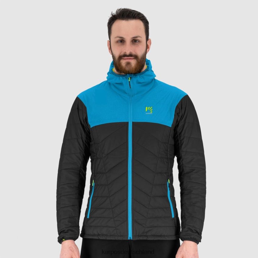 Jacke| de Karpos Männer Lyskamm Evo Jacke schwarz/blaues Juwel ZV820Z34