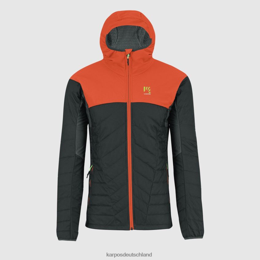 Jacke| de Karpos Männer Lyskamm Evo Jacke schwarzer Sand/würziges Orange ZV820Z32
