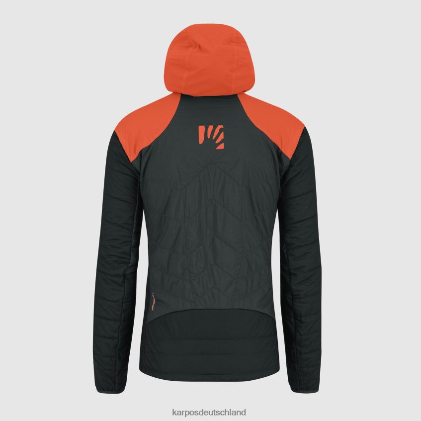 Jacke| de Karpos Männer Lyskamm Evo Jacke schwarzer Sand/würziges Orange ZV820Z32