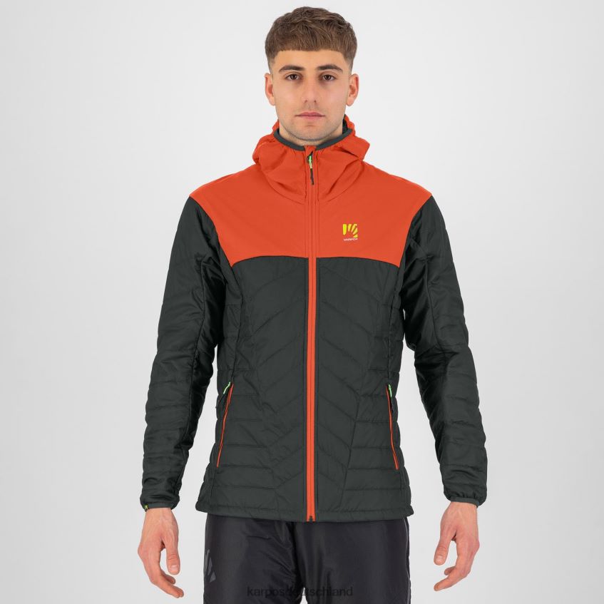 Jacke| de Karpos Männer Lyskamm Evo Jacke schwarzer Sand/würziges Orange ZV820Z32