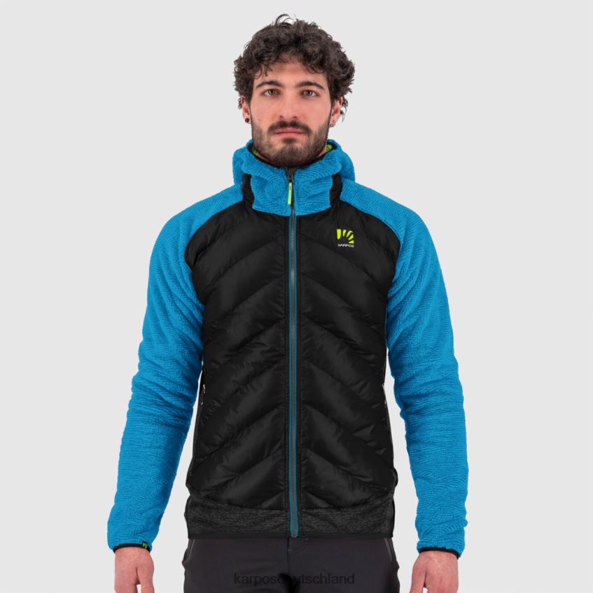 Jacke| de Karpos Männer Marmarole-Jacke schwarz/blaues Juwel ZV820Z116
