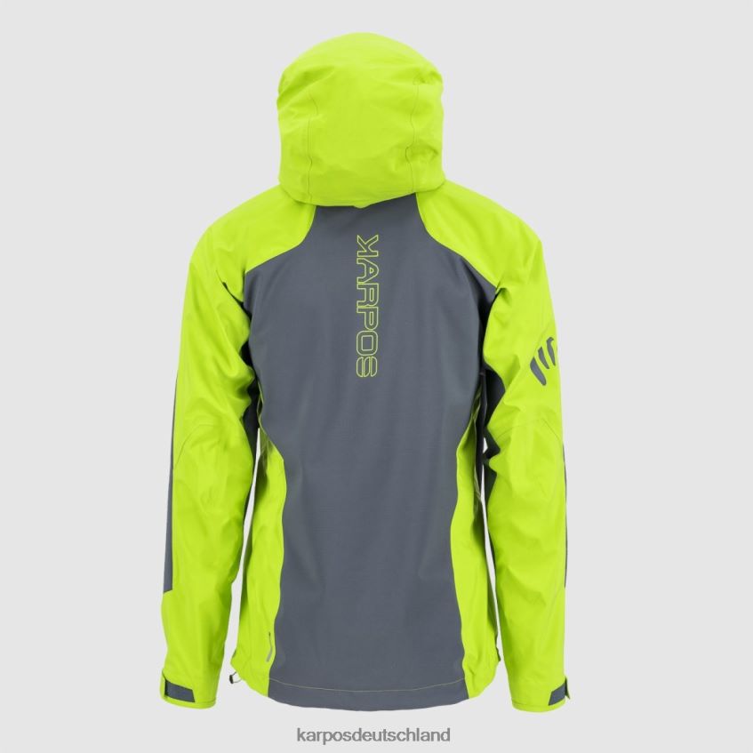 Jacke| de Karpos Männer Marmolada-Jacke dunkler Schiefer/Limettengrün ZV820Z44