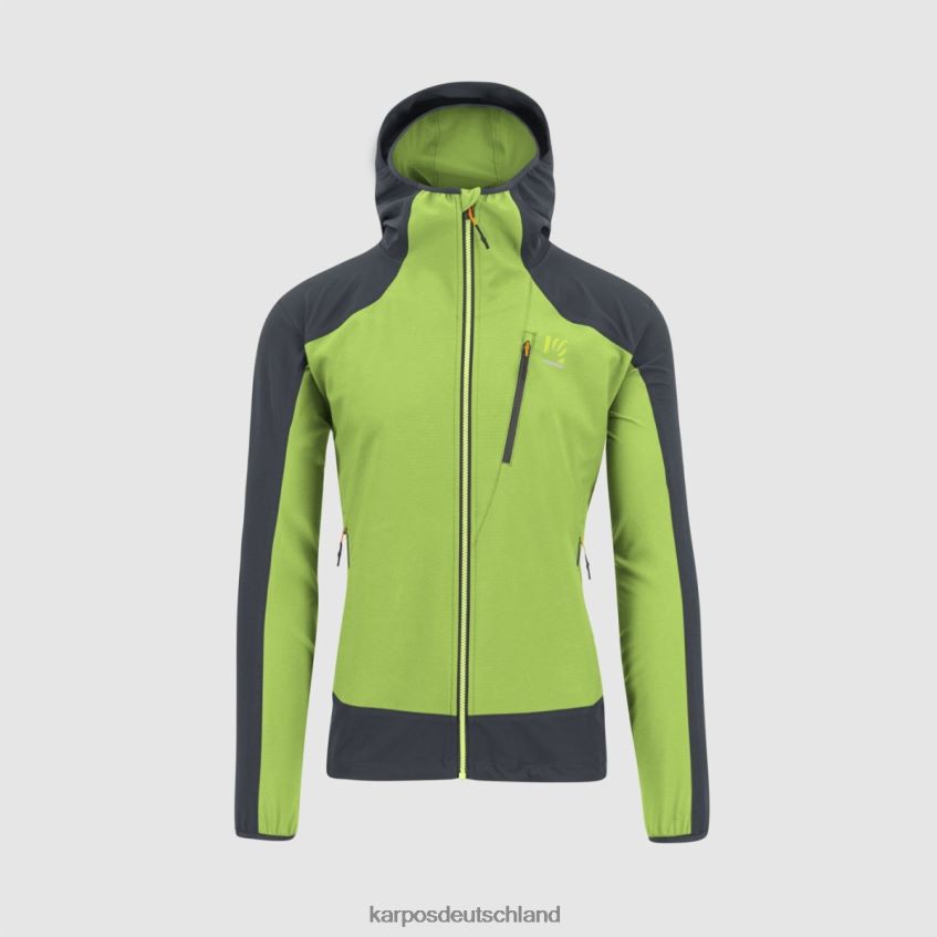 Jacke| de Karpos Männer Parete-Jacke Jasmingrün/Ombreblau ZV820Z154