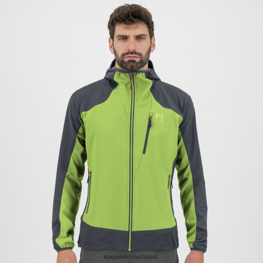 Jacke| de Karpos Männer Parete-Jacke Jasmingrün/Ombreblau ZV820Z154