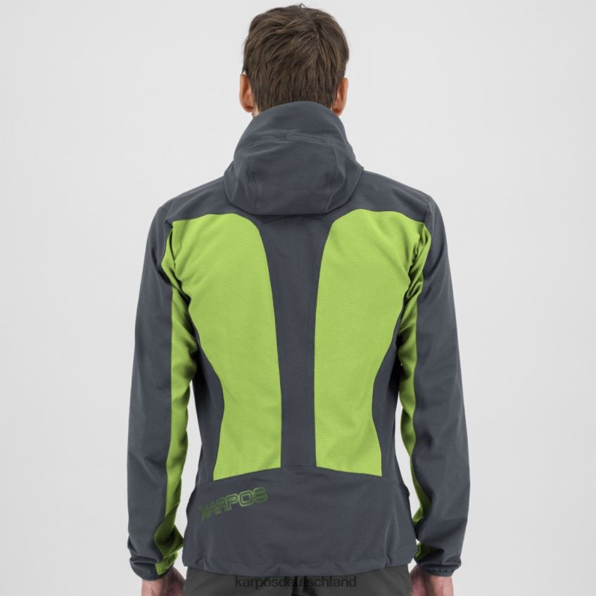 Jacke| de Karpos Männer Parete-Jacke Jasmingrün/Ombreblau ZV820Z154