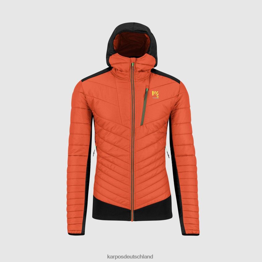 Jacke| de Karpos Männer Pian Longhi Jacke würziges Orange/Schwarz ZV820Z59
