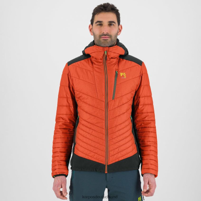 Jacke| de Karpos Männer Pian Longhi Jacke würziges Orange/Schwarz ZV820Z59