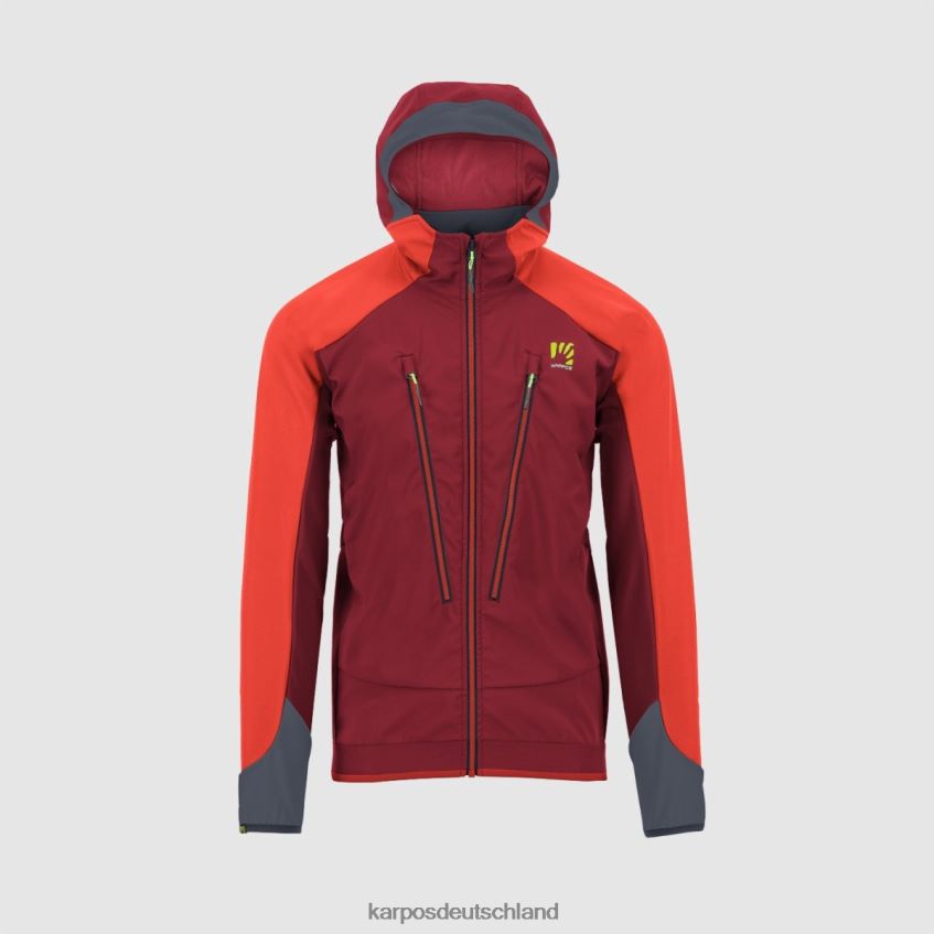 Jacke| de Karpos Männer Piz Palu' Evo Jacke Fahrradrot/Grenadine ZV820Z49
