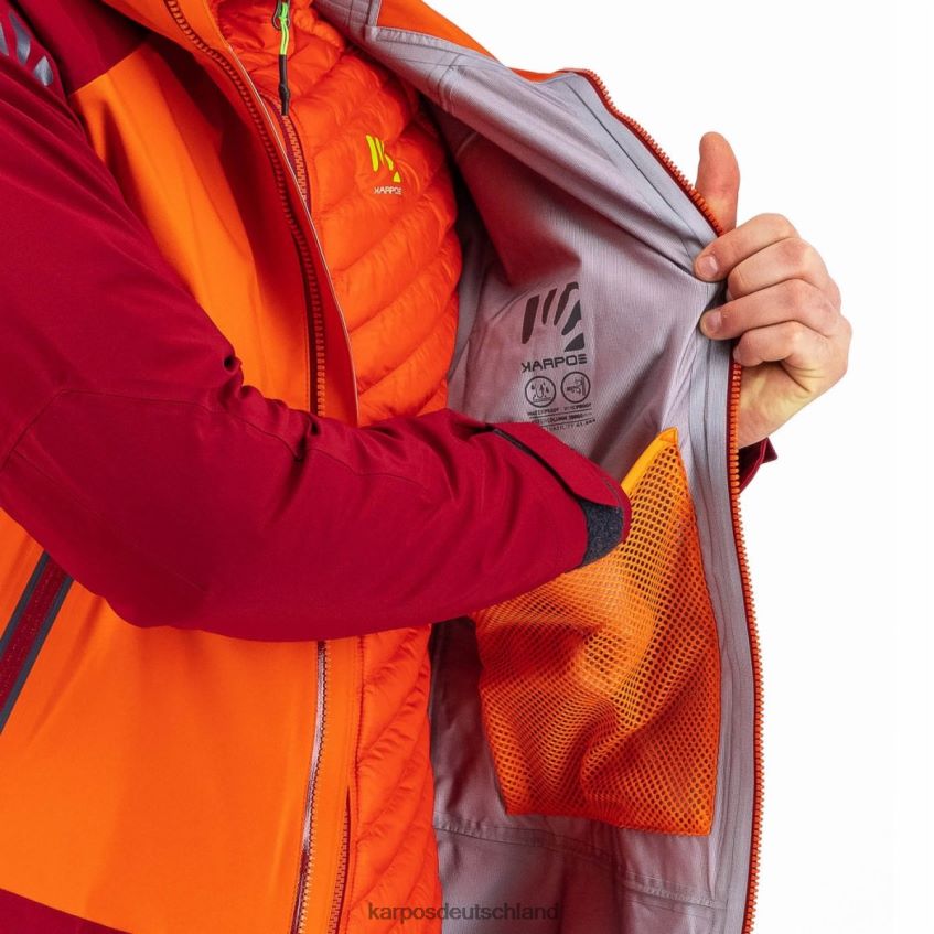 Jacke| de Karpos Männer Storm Evo Jacke Grenadine/Bike-Rot ZV820Z24