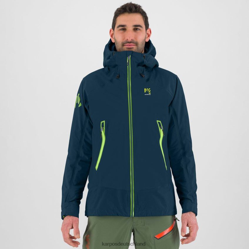 Jacke| de Karpos Männer Storm Evo Jacke Mitternacht/grüner Blitz ZV820Z29