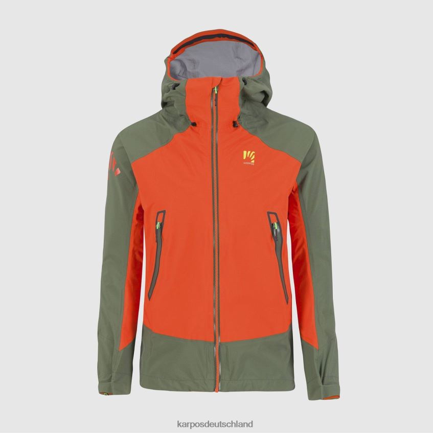 Jacke| de Karpos Männer Storm Evo Jacke würzige Orange/Thymian ZV820Z28