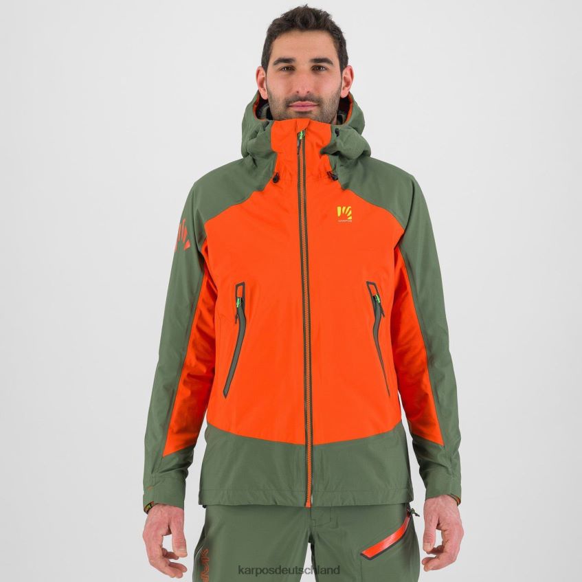 Jacke| de Karpos Männer Storm Evo Jacke würzige Orange/Thymian ZV820Z28