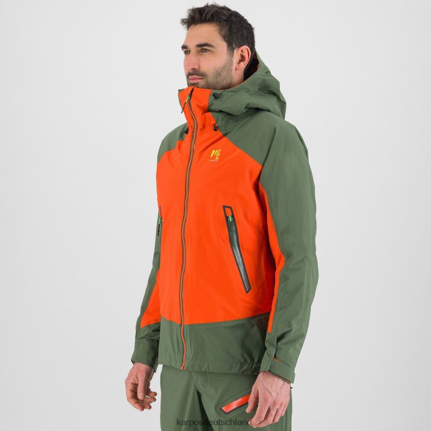 Jacke| de Karpos Männer Storm Evo Jacke würzige Orange/Thymian ZV820Z28