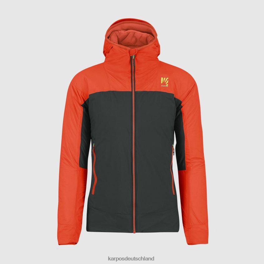 Jacke| de Karpos Männer Vinson Evo Jacke schwarzer Sand/würziges Orange ZV820Z19