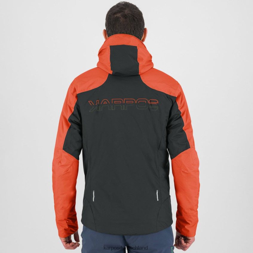 Jacke| de Karpos Männer Vinson Evo Jacke schwarzer Sand/würziges Orange ZV820Z19